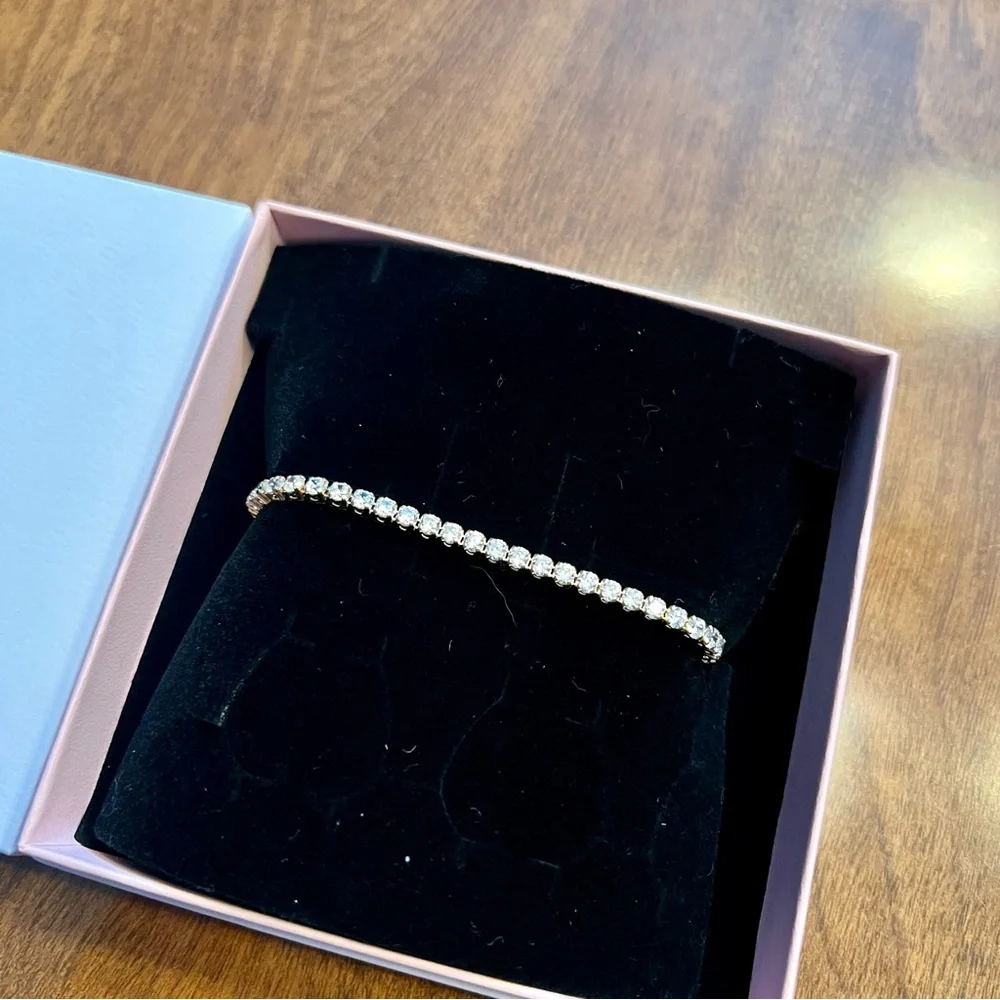 Pandora Sparkling Gold Bracelet Tennis - Picture 2 of 6